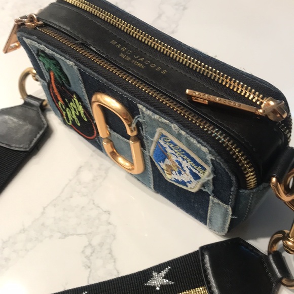 Marc Jacobs denim patch snapshot crossbody bag - Picture 10 of 11